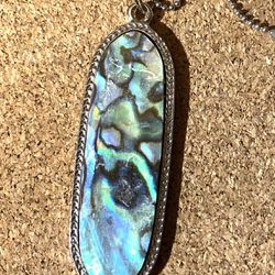 Mother of Pearl Pendant Necklace with chain