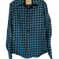 AEROPOSTALE Men’s  Flannel Button Down Shirt, Long Sleeve, Sz M, Pre-owned. 