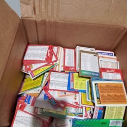 Big Box of Assorted SPORTS CARD CHECKLISTS