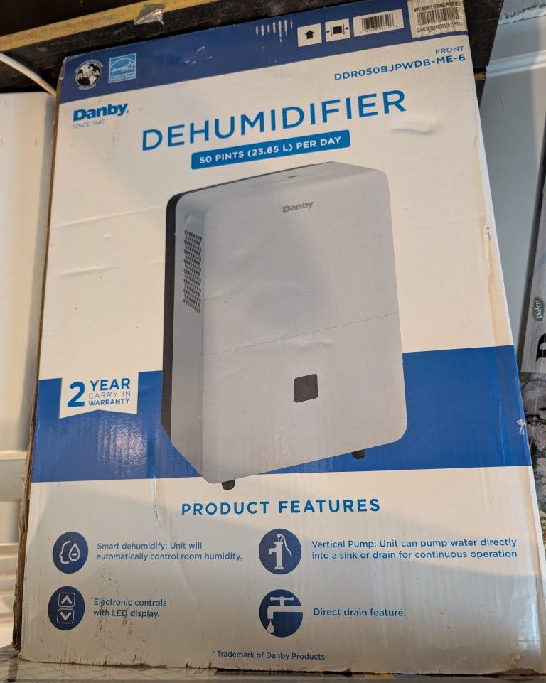 Danby Dehumidifier 50 Pints
