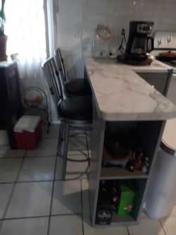 2 Tall bench Gray