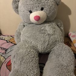 Giant Gray Teddy Bear