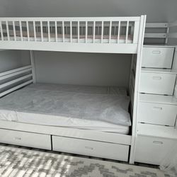 Twin Over Full  Bunk Bed(no Mattress 