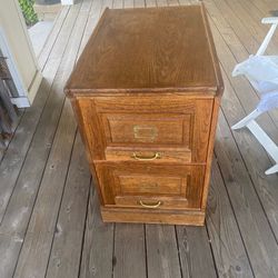 Two Drawer “ OAK” File Cabinet