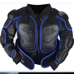 Chest Protector Motocross Dirt Bike Gear Motorcycle Full Body Armor Jacket Protective Back Spine Protector Vest Gear (medium)