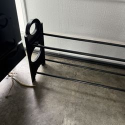 shoe rack. in good shape