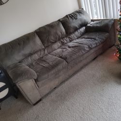 Beat Up Green Couch - Super Comfy Though
