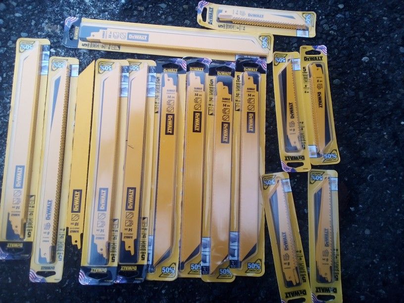 Middle Country Sawzall Blades Six Packs $60