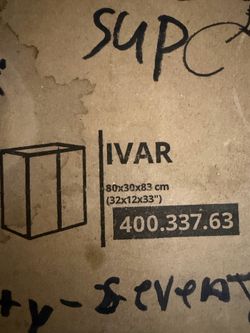 IVAR Cabinet, real pine wood, 31x12x33 " (IN BOX) IKEA