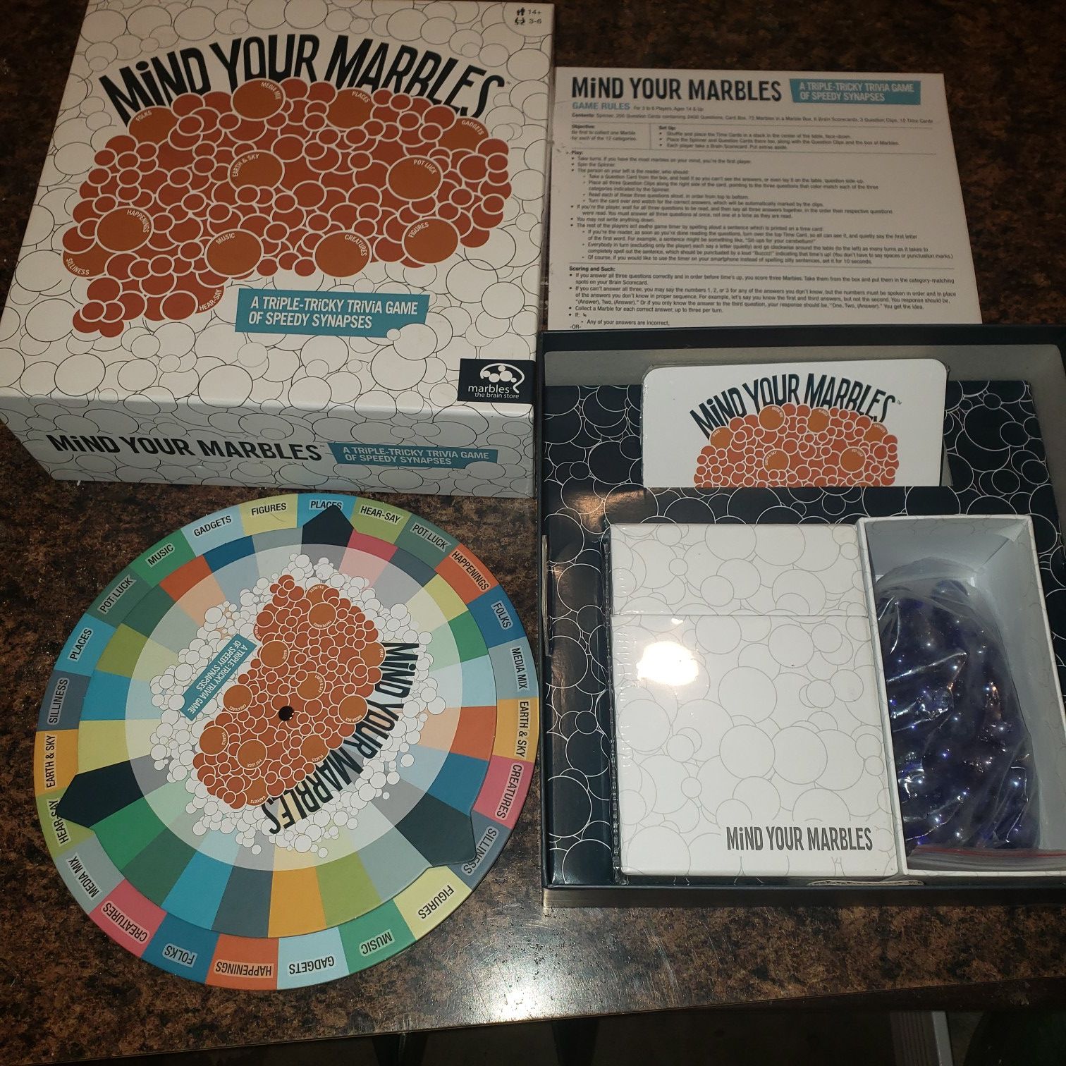 Mind your marbles board game