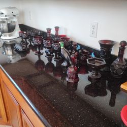 Red Avon Dishes Salt And Pepper Shakers And More