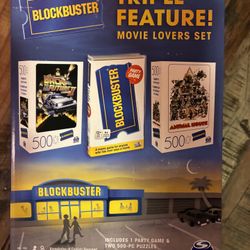 Blockbuster Movie Lovers Game Plus Back To The Future & Animal House Puzzles!