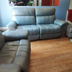 La-Z-Boy Leather Couch  And Chair / Serious Offers