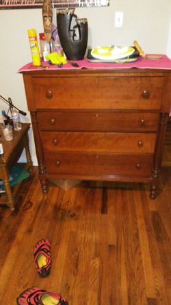 Cherry four drawer chest of drawers