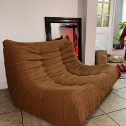 Brown Lazy Two Seat Sofa