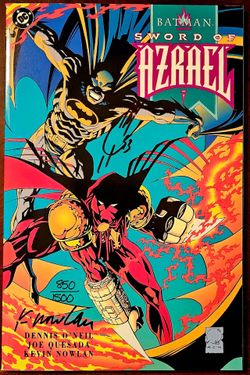 Batman: Sword Of Azrael🔑 DC COMICS TPB 850/1500 Signed By Joe Quesada & Kevin Nolan VF-NM🔥🔥🔥