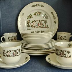 Fine English Tableware "NOEL" by Woods & Sons Made In England 