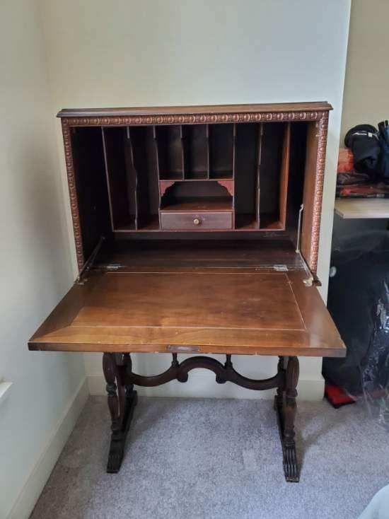 Antique Letter Desk Drop Down Top