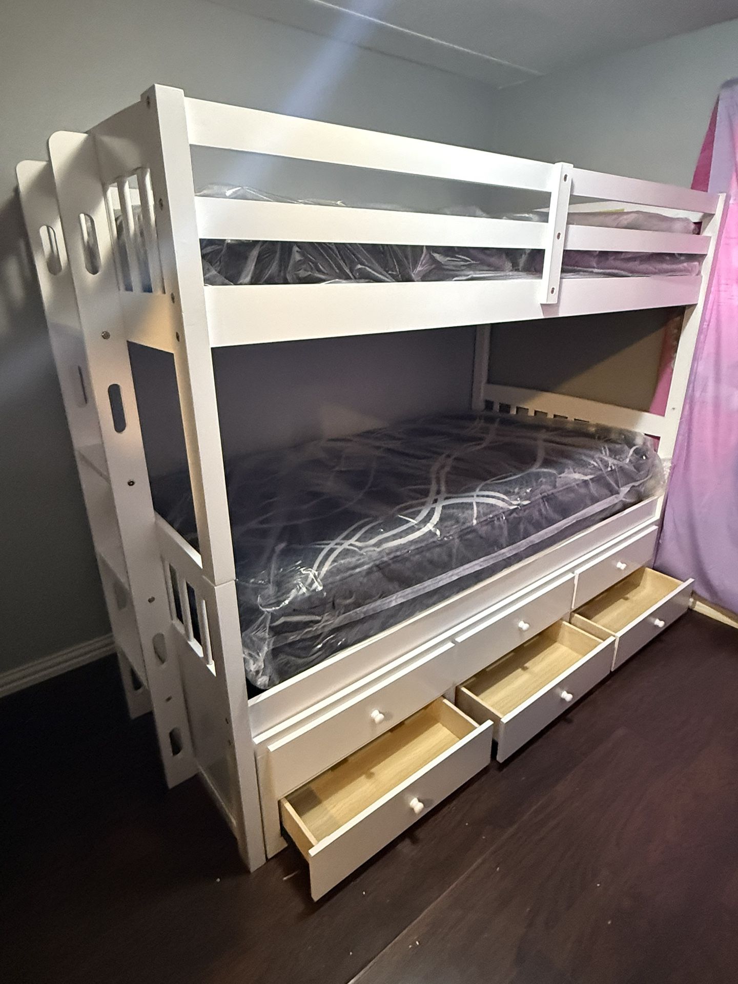 Bunk Bed Frame With 2 Mattress For Sale.