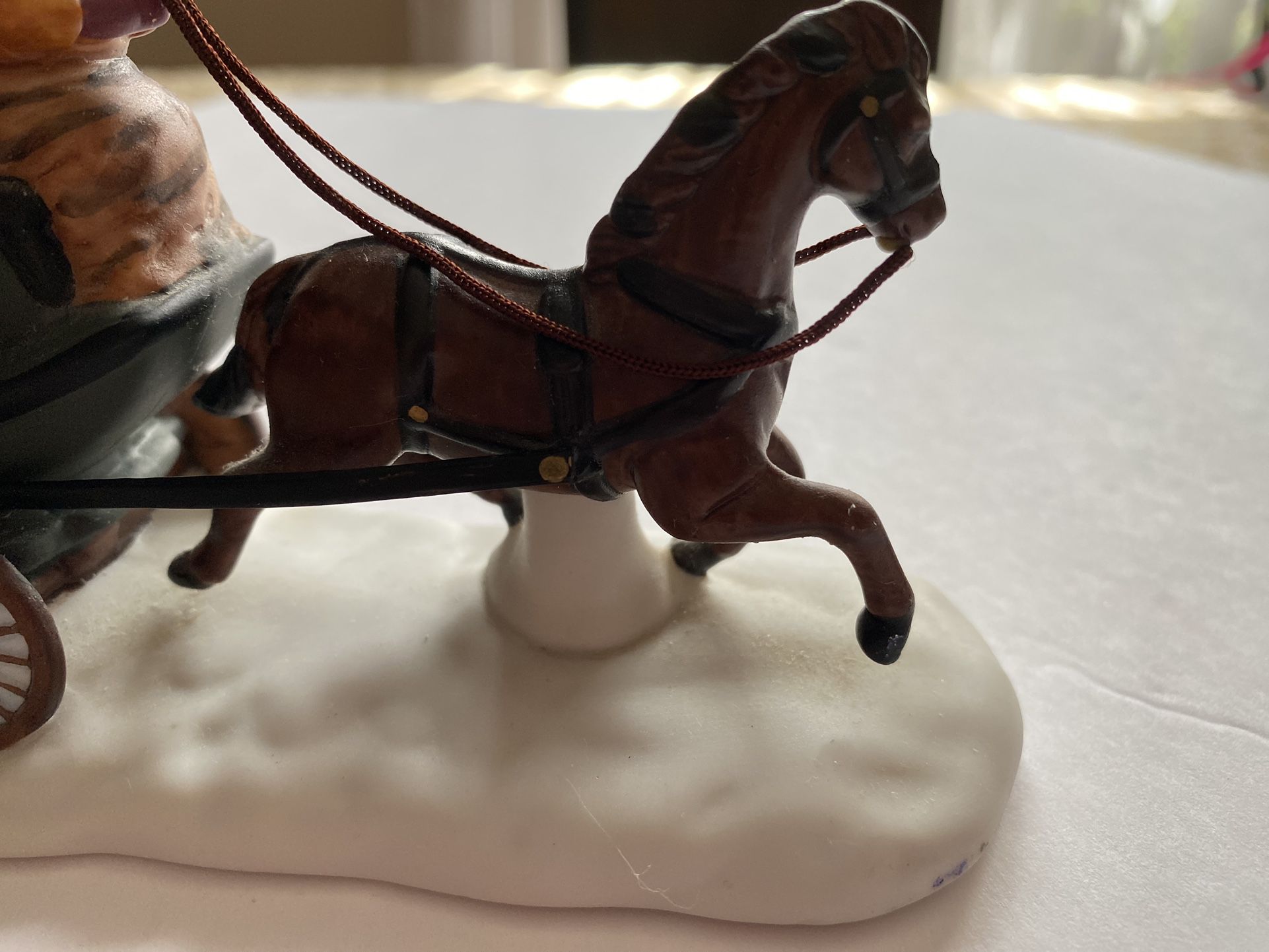 Vintage Department 56 Dickens Heritage Village Collection Dover Horse Carriage 1988 