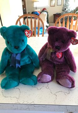 Ty beanie buddy set of 2 bears Mint Condition