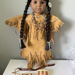 American Girl Doll Kaya With Full Meet And Accessories. 