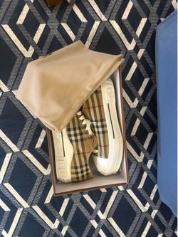 Burberry check sneakers