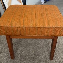 Vintage Upholstered Stool