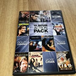 10 Movie Action Pack DVD