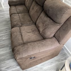 Recliner couch and love seat.
