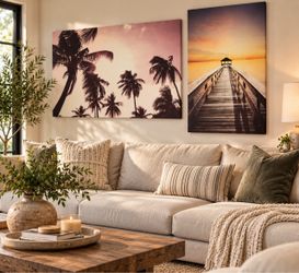 Tropical Canvas Wall Art Set of 2