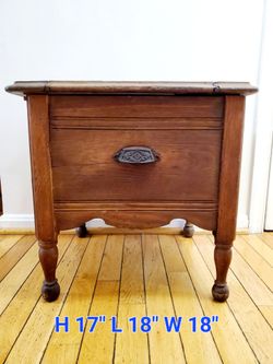 Antique Wooden Commode & Seat