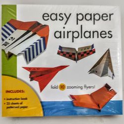 Easy Paper Airplanes By Sterling Innovation  (Unopened)