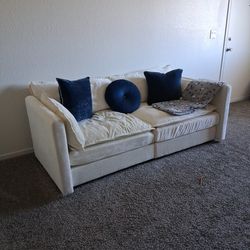 Love Seat With Ottoman.