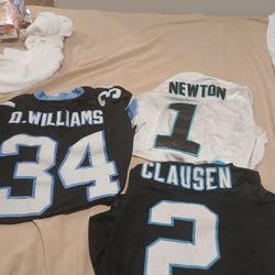 3 Carolina Panthers Jurseys 