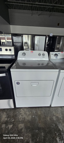 Whirlpool Electric Dryer – AutoDry, White, Clean