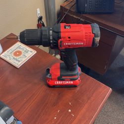 Craftsman Drill With One Battery 