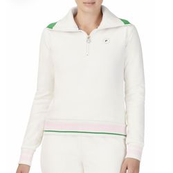 Fila by Brandon Maxwell quarter zip pullover sweatshirt sweater size M medium