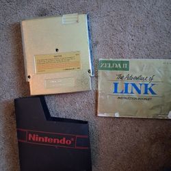 Gold Zelda  NES with Booklet And Case