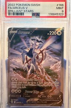 Pokemon Brilliant Stars PSA 9 Arceus Alt Art #166