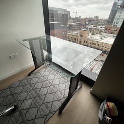 Glass work desk