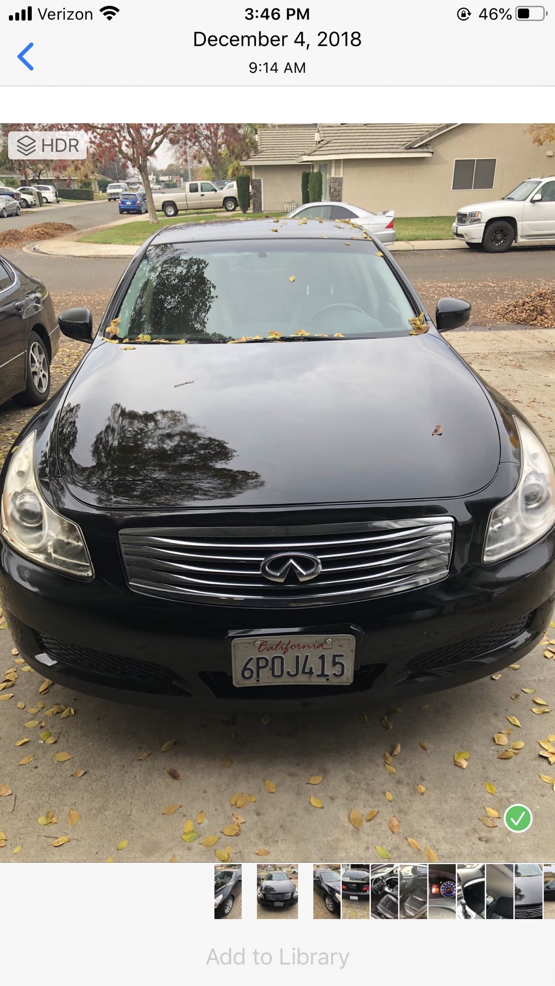 2009 Infiniti G37