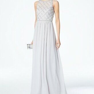 Adrianna Pappel Gray Bridesmaid Dress