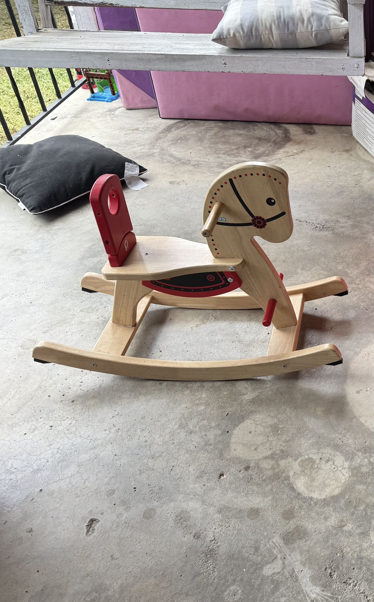 Wooden Rocking Horse Kids
