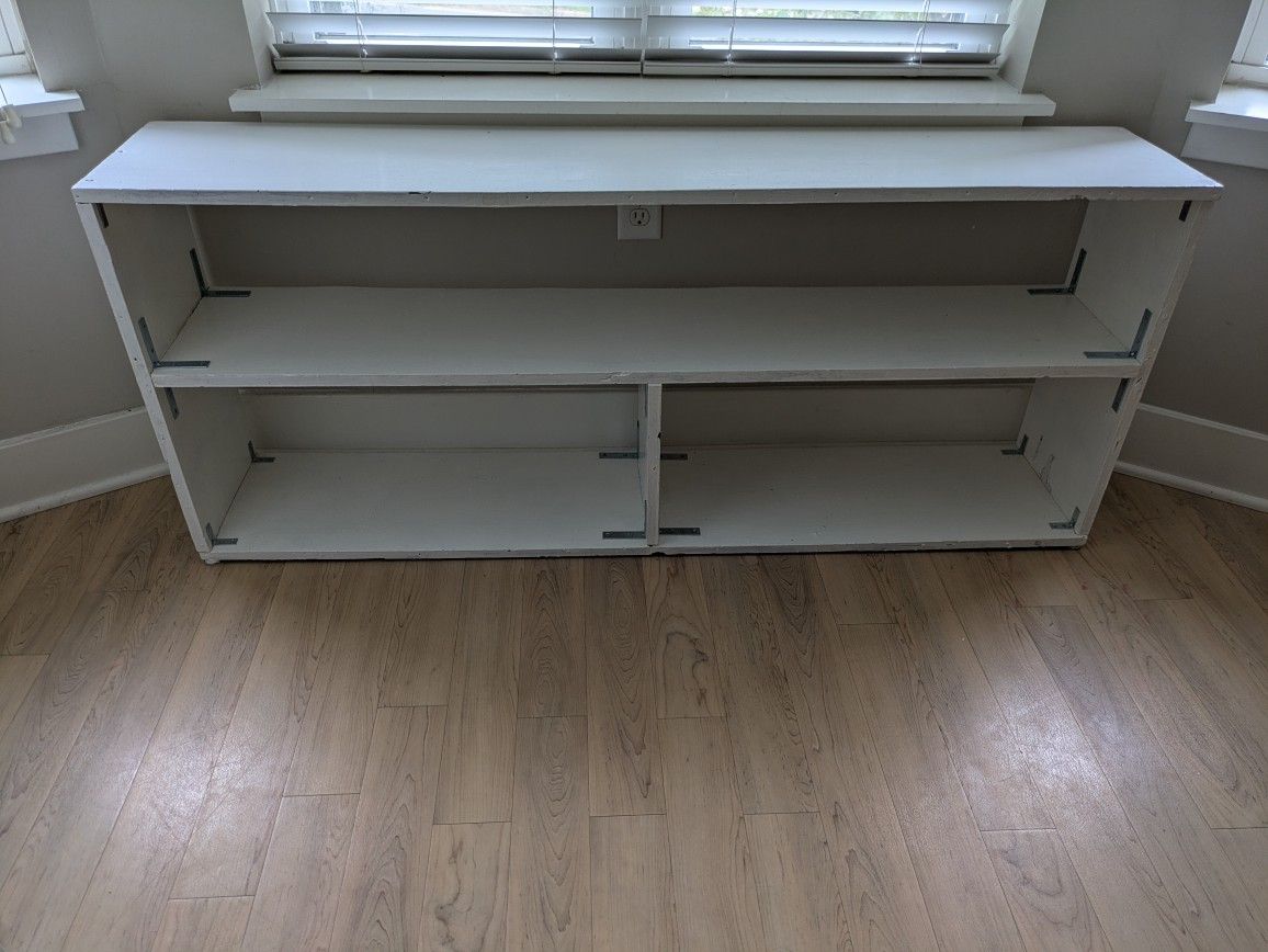 Hand Painted White Bookshelf