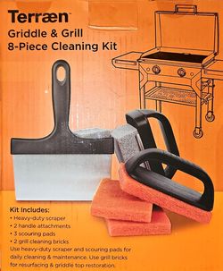Terraen  Griddle grill 8 piece cleaning kit