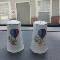 Vintage 1983 New Orleans World's Fair Salt And Pepper Shakers 