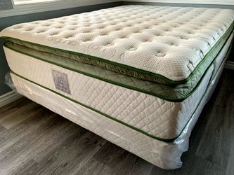 Ck Organic Elite Superior Hybrid Cool Gel Memory Foam Pillow Top 14inch Mattress
