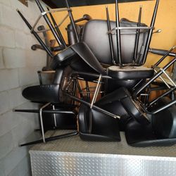 Bar Stools, Black and Comfortable 