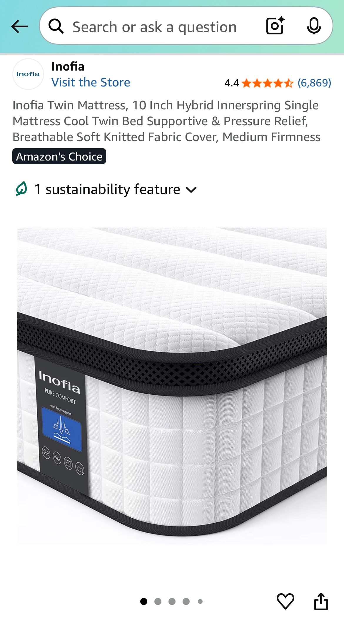 Twin 10” Hybrid Mattress